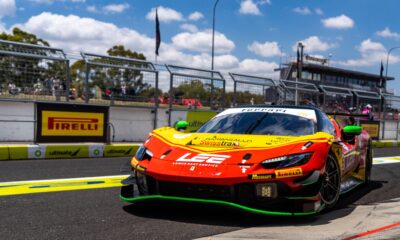 Arise Racing GT mechanics at Meguiar's Bathurst 12 Hour at Mount Panorama Motor Racing Circuit on February 1, 2025 in Bathurst, Australia.